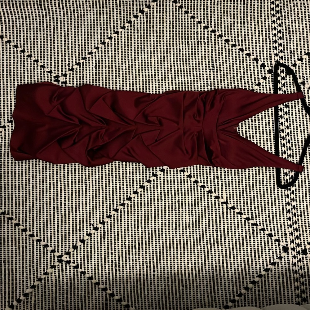 Beautiful wine red cocktail dress